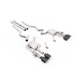 Milltek SSXFD459 cat-back exhaust for Ford Mustang Shelby GT500 5.2 V8 Supercharged, black GT-115 tips