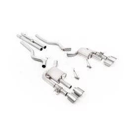 Milltek SSXFD460 cat-back exhaust for Ford Mustang Shelby GT500 5.2 V8 Supercharged, titanium GT-115 tips