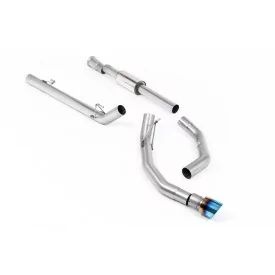 Milltek SSXFD487 cat-back exhaust for Ford F150 SuperCrew 5.0 V8, burnt titanium GT-100 tips