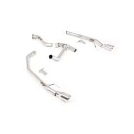 Échappement axle-back Milltek SSXFD533, embouts GT-100 polis