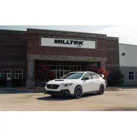 Milltek SSXSB158 cat-back exhaust for Subaru Impreza WRX 2.4T Boxer, polished GT-100 tips