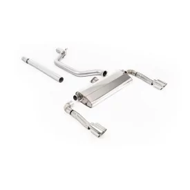 Milltek SSXSE267 particulate filter-back exhaust for Seat Leon Cupra Leon 2.0TSI 245ps, polished GT-115 tips