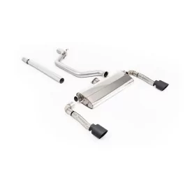 Milltek SSXSE268 Abgasanlage ab Partikelfilter für Seat Leon Cupra Leon 2.0TSI 245ps, Endrohre GT-115 schwarz