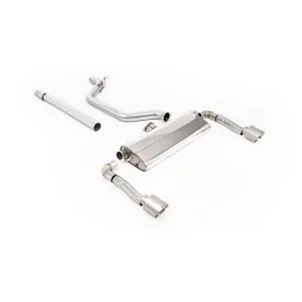 Milltek SSXSE269 particulate filter-back exhaust for Seat Leon Cupra Leon 2.0TSI 245ps, titanium GT-115 tips