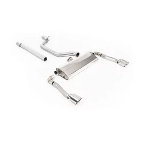 Milltek SSXSE272 particulate filter-back exhaust for Seat Cupra Formentor 2.0TSI 245ps, polished GT-115 tips