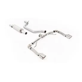 Milltek SSXSE282 particulate filter-back exhaust for Seat Leon Cupra Leon 2.0TSI 245ps, polished GT-115 tips