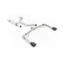 Milltek SSXSE283 particulate filter-back exhaust for Seat Leon Cupra Leon 2.0TSI 245ps, black GT-115 tips