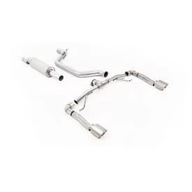 Milltek SSXSE284 particulate filter-back exhaust for Seat Leon Cupra Leon 2.0TSI 245ps, titanium GT-115 tips