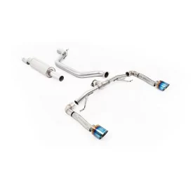 Milltek SSXSE285 particulate filter-back exhaust for Seat Leon Cupra Leon 2.0TSI 245ps, titanium GT-115 tips