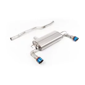 Escape cat-back Milltek SSXVW779 para Volkswagen Golf Mk4 R32 3.2 V6 4WD, colas GT-100 de titanio