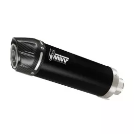 Mivv Sport Exhaust Full System Black carbon end cap Voge BRIVIDO 125R VO.006.LXBC + ACC.076.A1