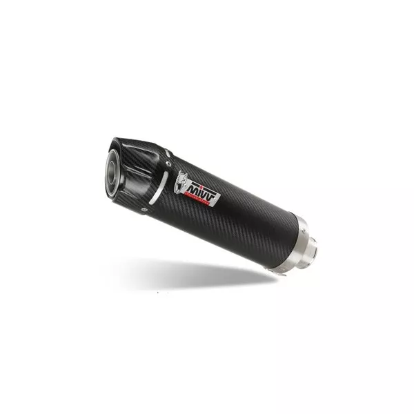 Mivv Komplette Sport-Auspuffanlage Carbon Carbon-Endkappe Voge BRIVIDO 125R VO.006.K2SC