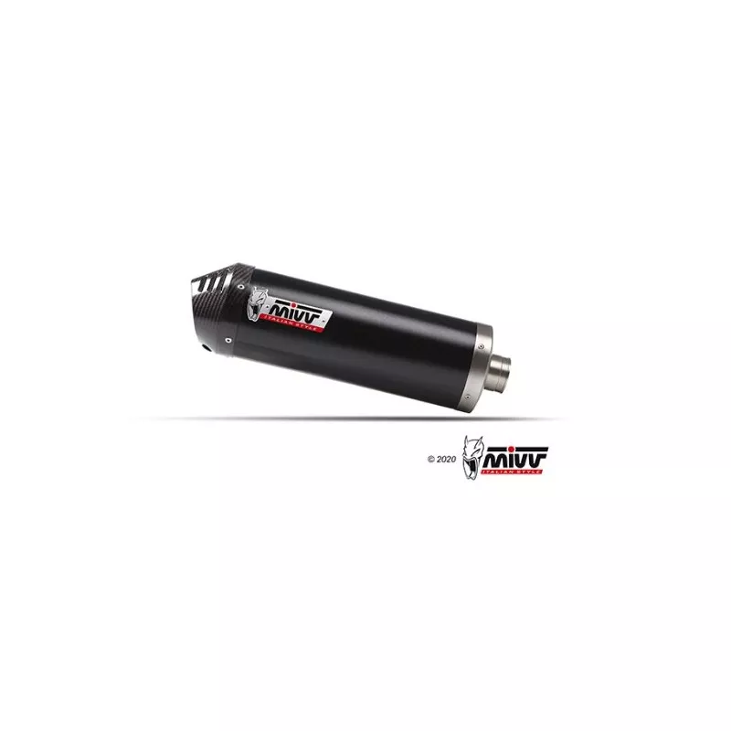 Mivv Sport Exhaust Full System Black carbon end cap Kawasaki Versys 650 K.059.LZC + ACC.077.A1 Mivv Sport Exhaust Full System Black carbon end cap Kawasaki Versys 650 K.059.LZC + ACC.077.A1