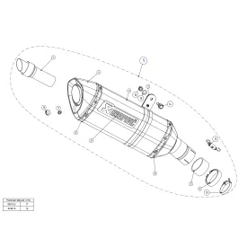 Akrapovic S-S10SO8-HRC Suzuki Gsx-r 1000