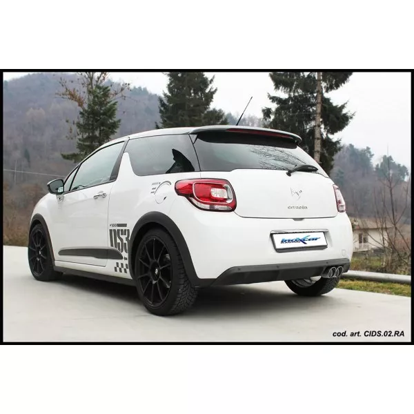 InoxCar CITROEN DS3 1.6 TURBO RACING (207CV) 2011-- Ø 55 AFDS3.01CAT.RS