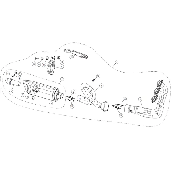 Akrapovic S-Y9R2-AFC Yamaha MT 09