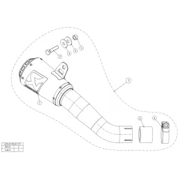 Akrapovic S-Y2SO11-AHCSS Yamaha YZF-R 25