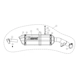 Akrapovic S-H8SO3-HRT Honda VFR 800F