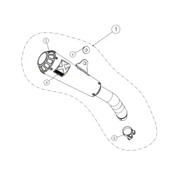 Akrapovic S-K2SO8-CUBT Kawasaki Ninja Zx 250 SL