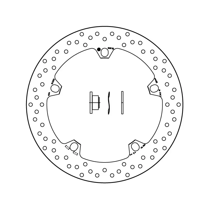 Brembo 168B407D6 Serie Oro Bmw R 1200 Gs / Abs