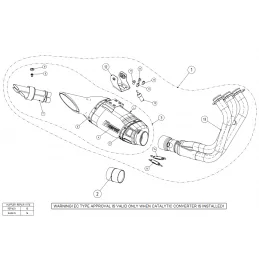 Akrapovic S-Y9R3-HAFT Yamaha MT 09 Tracer