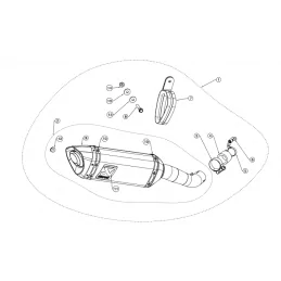 Akrapovic S-Y2SO16-HAPC Yamaha MT 03