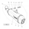 Akrapovic S-B8SO6-HZAABL Bmw F 800 GS/Bmw F 800 GS Adventure
