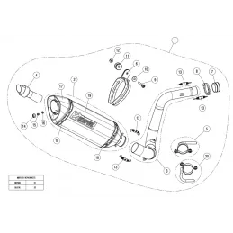 Akrapovic S-B3R1-RC/1 Bmw G 310 R