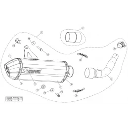 Akrapovic S-VE3SO9-HRSS Vespa GTV 300