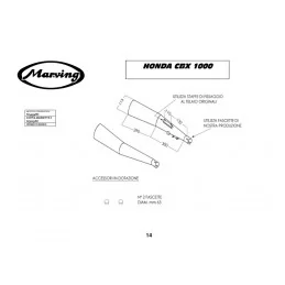 Marving H/4999/BC Honda Cbx 1000 