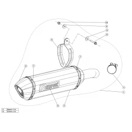 Akrapovic S-H8SO4-HRT Honda Crossrunner