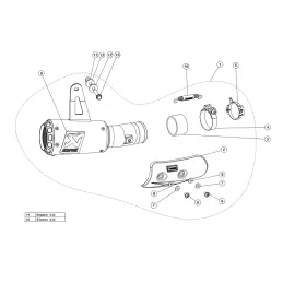 Akrapovic S-S10SO13-CUBT Suzuki Gsx-r 1000