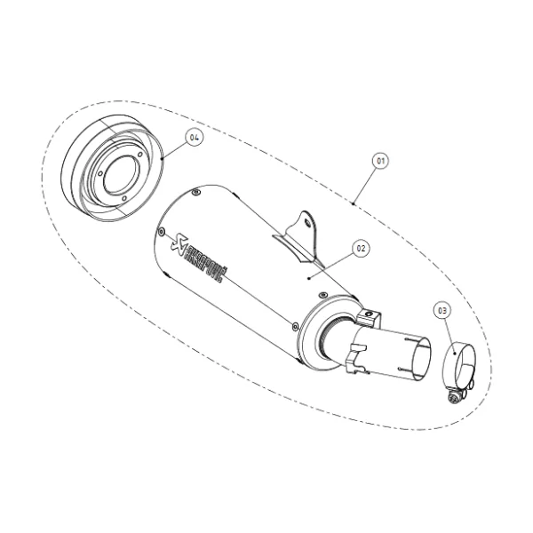 Akrapovic S-K9SO5-HBAVTBL Kawasaki Z 900 RS