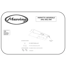 Marving U/45/BC Scarichi Moto Universali