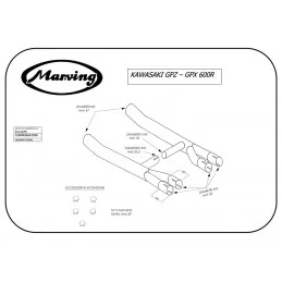 Marving K/2103/NC Kawasaki GPX 600 R