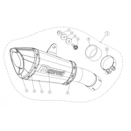 Akrapovic S-H10SO21-ASZT Honda CB 1000 R