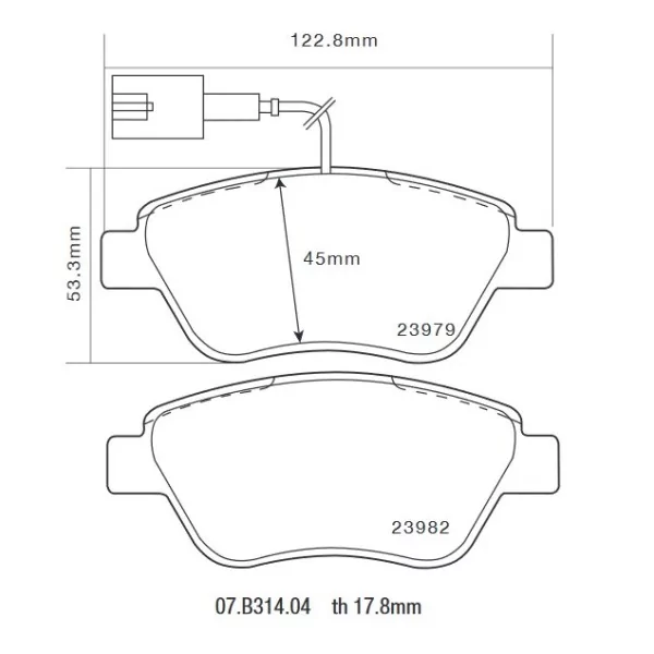 Brembo 07.B314.04 HP2000