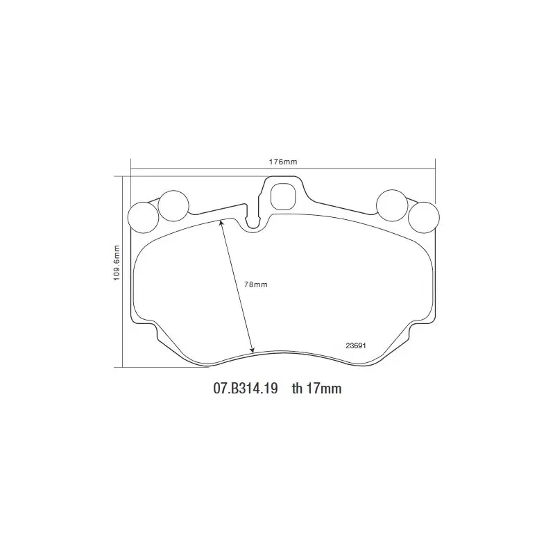 Brembo 07.B314.19 HP2000