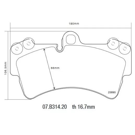 Brembo 07.B314.20 HP2000