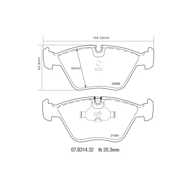 Brembo 07.B314.32 HP2000