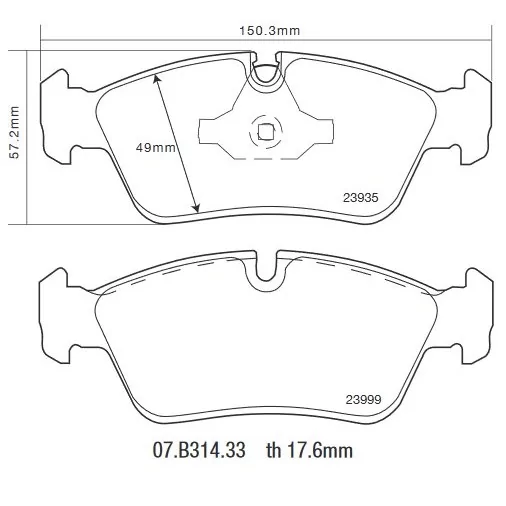 Brembo 07.B314.33 HP2000