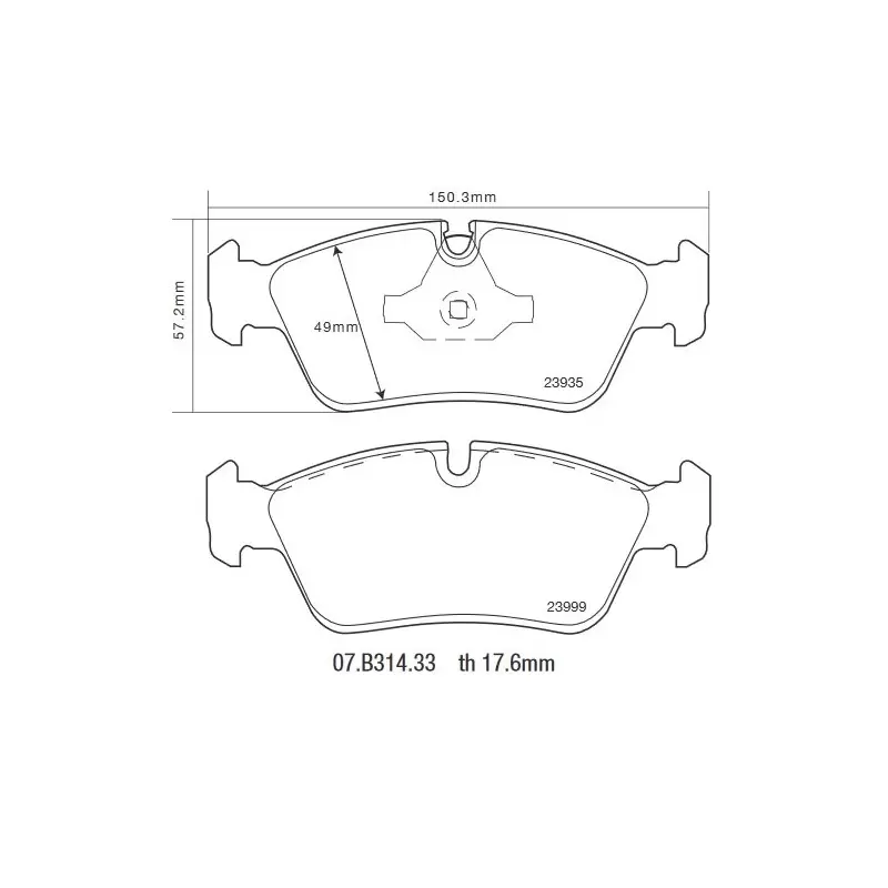 Brembo 07.B314.33 HP2000