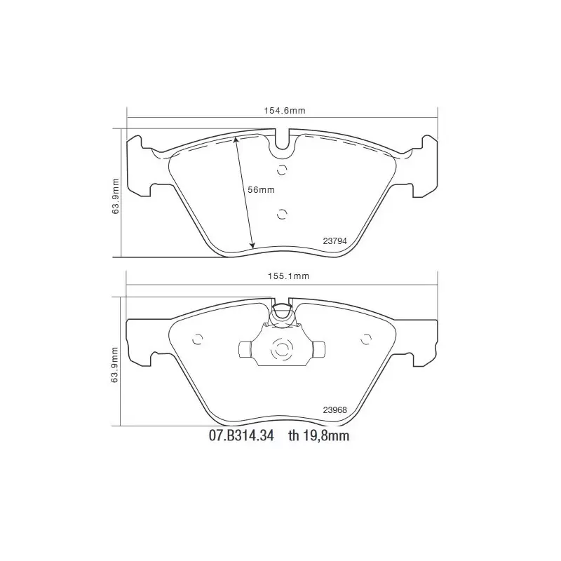 Brembo 07.B314.34 HP2000