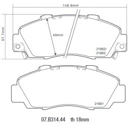 Brembo 07.B314.44 HP2000