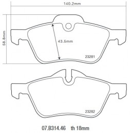 Brembo 07.B314.46 HP2000