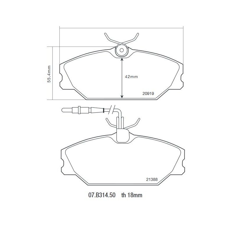 Brembo 07.B314.50 HP2000 Brembo 07.B314.50 HP2000