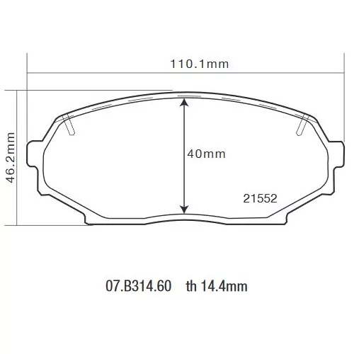 Brembo 07.B314.60 HP2000