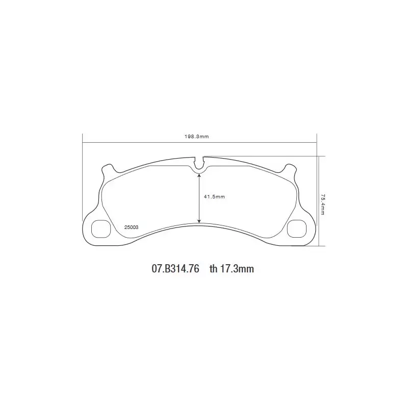 Brembo 07.B314.76 SPORT HP2 - Brake Pads