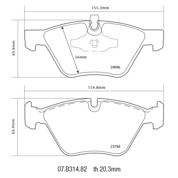 Brembo 07.B314.82 HP2000