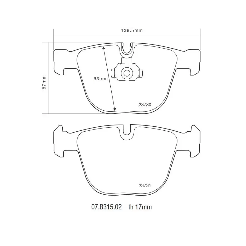 Brembo 07.B315.02 HP2000